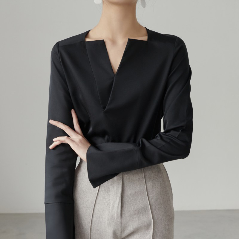 レディースシャツ 2025年新作 長袖ブラウス 通勤着回しシャツ