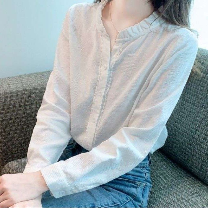 白シャツ　エアリーシフォンブラウス