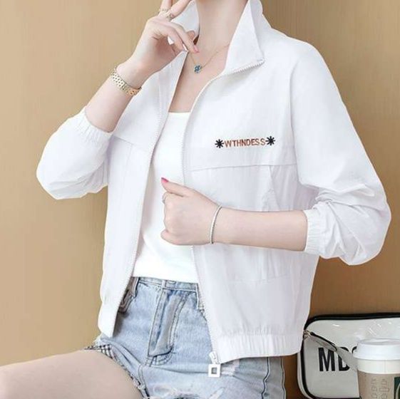 白シャツ　【春秋】モダンユースジャケット