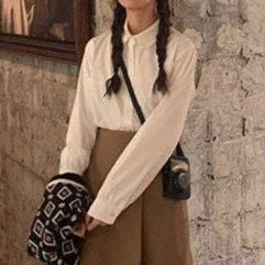 白シャツ　ヴィンテージオーバーサイズシャツ