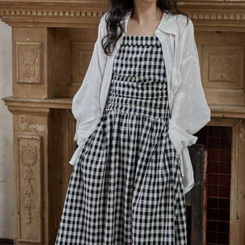 白シャツ　【春秋】エアリーフローシャツ