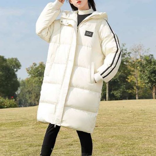 白シャツ　【冬】フロストガード・ボリュームロングジャケット≪女の子用≫