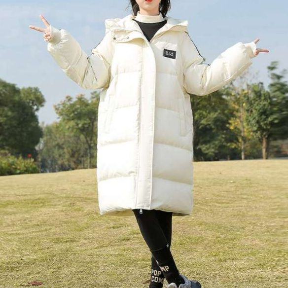 白シャツ　【冬】フロストガード・ボリュームロングジャケット≪女の子用≫