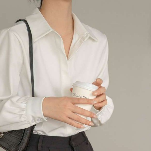 白シャツ　エレガントクラシック オフィスシャツ