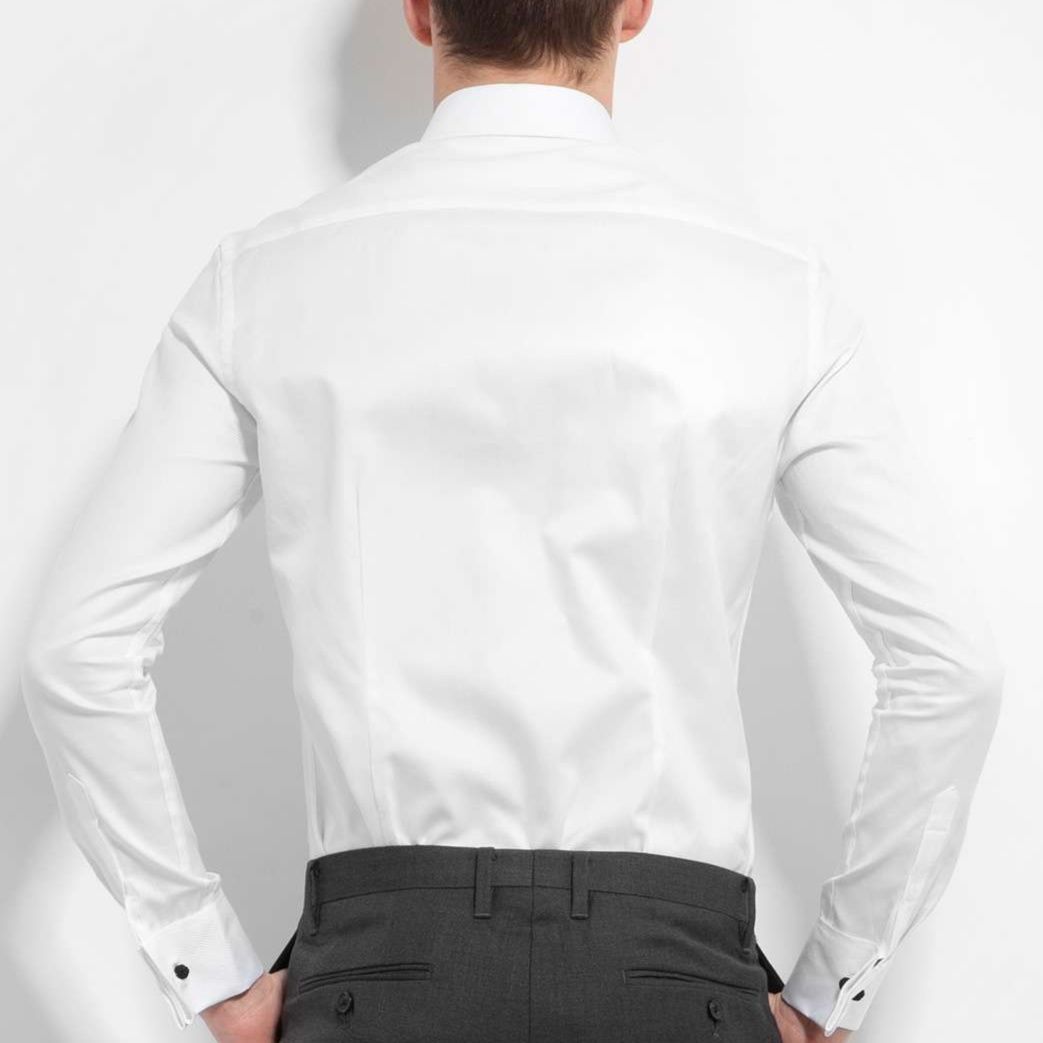 白シャツ　クリーンラインフォーマルシャツ