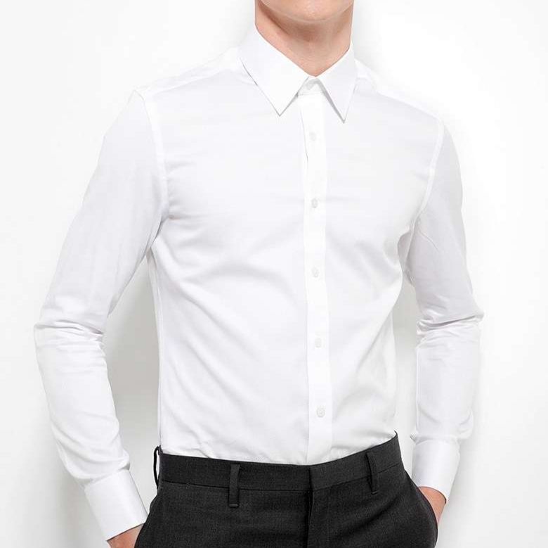 白シャツ　クリーンラインフォーマルシャツ