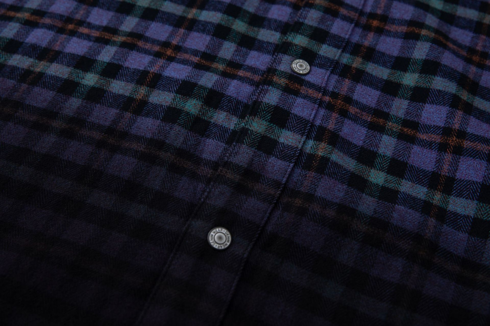 メンズ シャツ メンズ グラデーションチェック柄シャツ 長袖 秋冬