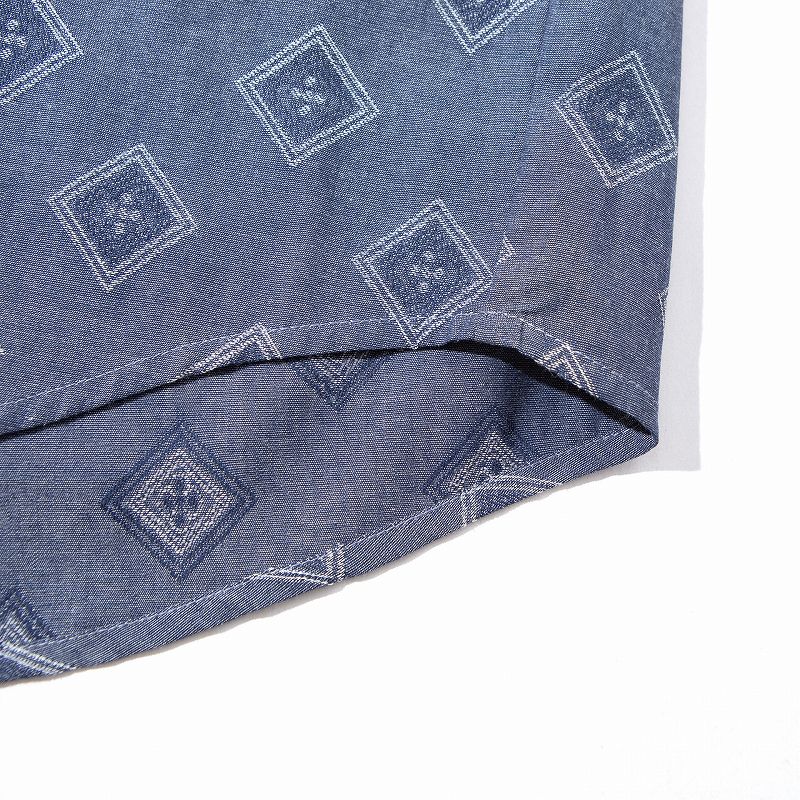 メンズ シャツ メンズ 民族風 幾何学模様 長袖シャツ