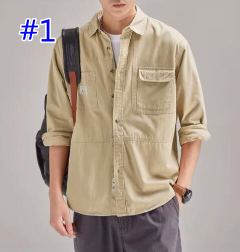 メンズ シャツ メンズ 長袖 ミリタリー シャツ カジュアル