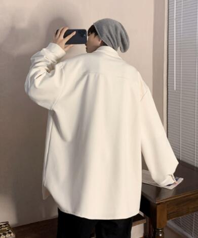 メンズ シャツ 中華風長袖カジュアルシャツ チャイナボタン