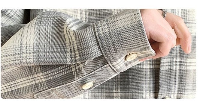 シャツ メンズ チェックシャツ ゆったりシルエット格子柄シャツ