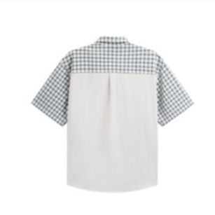 シャツ メンズ チェックシャツ アウトドア切替デザインチェックシャツ