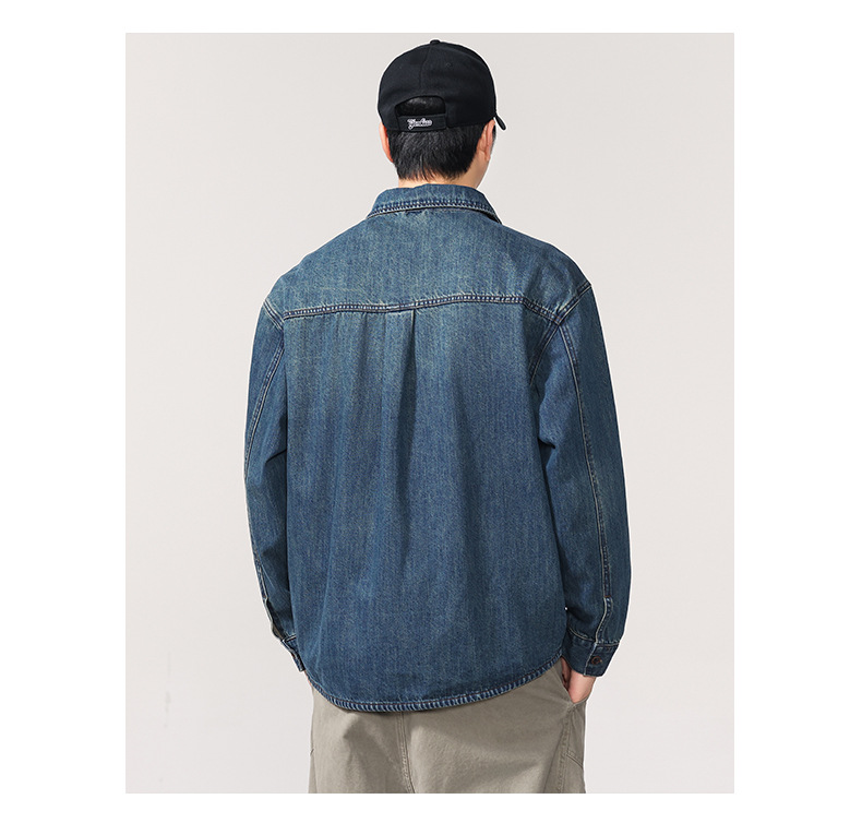 メンズ シャツ デニムシャツ メンズ ゆったり カジュアル 春秋 新作