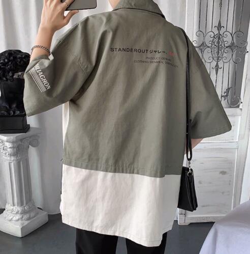 メンズ シャツ 夏物メンズ半袖カジュアルシャツ