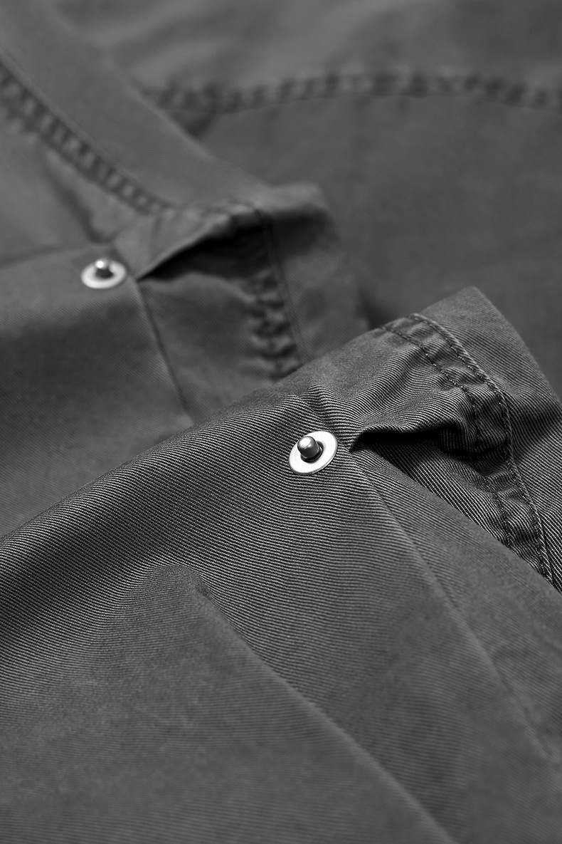 メンズ シャツ メンズ秋新作ウォッシュ加工長袖シャツ全3色