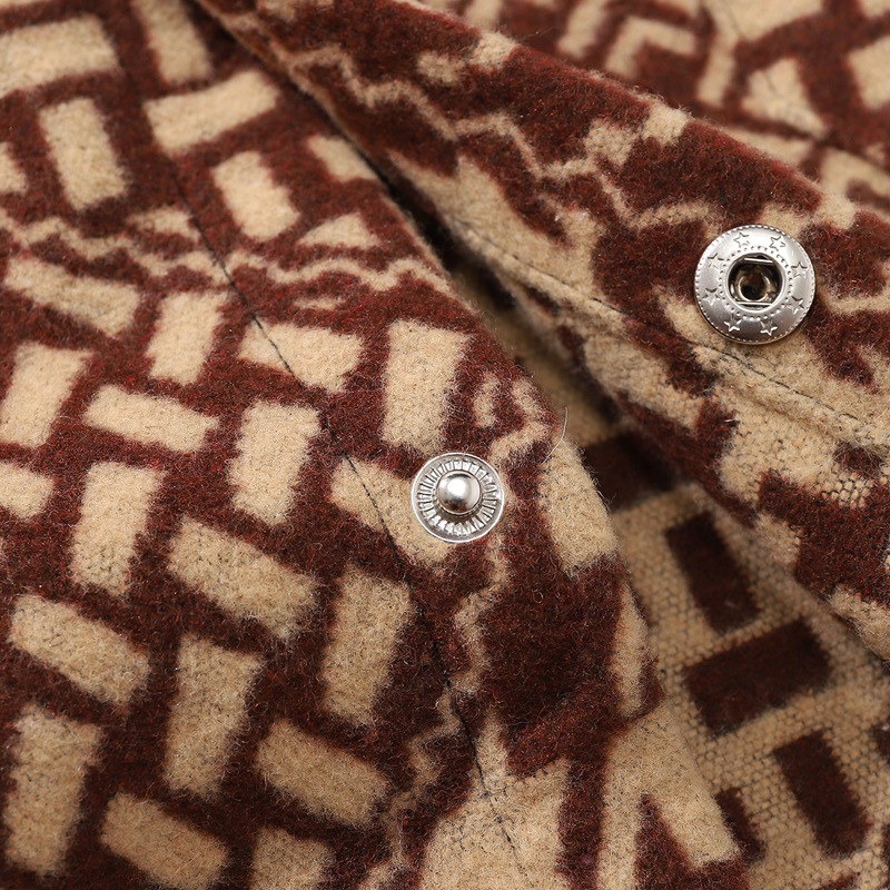 メンズ シャツ メンズ エスニック風 長袖シャツ 幾何学模様 秋冬新作