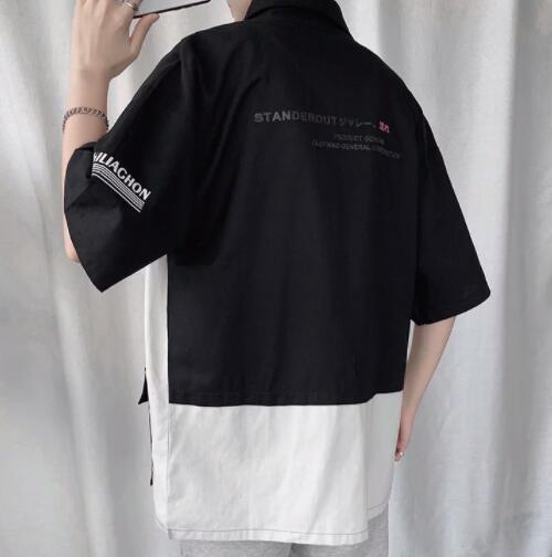 メンズ シャツ 夏物メンズ半袖カジュアルシャツ