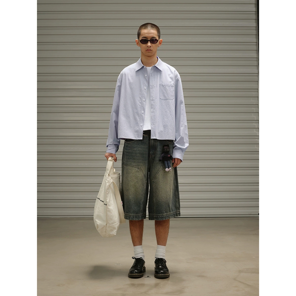 メンズ シャツ メンズ 無地 長袖シャツ 春秋 新作 全2色