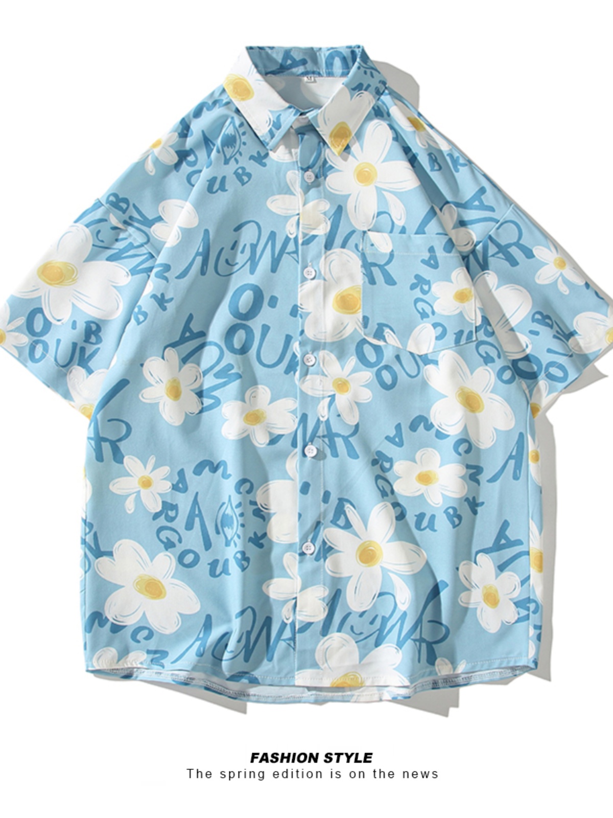シャツ メンズ アロハシャツ 南国の花柄プリント アロハシャツ