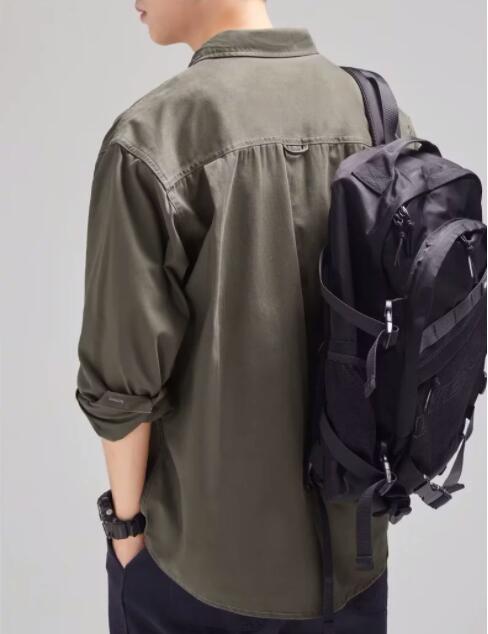 メンズ シャツ メンズ 長袖 ミリタリー シャツ カジュアル