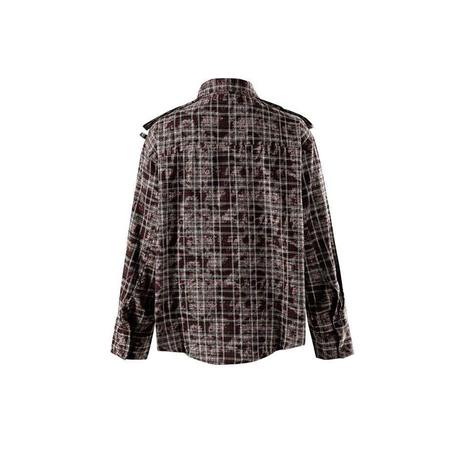 メンズ シャツ メンズ チェック柄長袖シャツ 秋冬新作