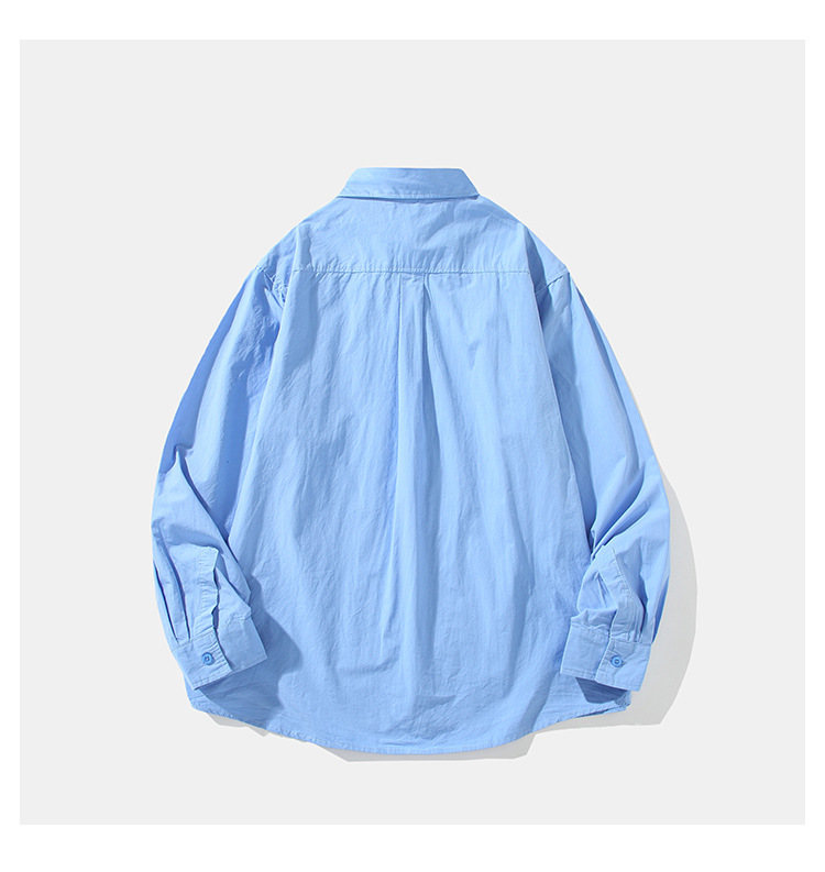 メンズ シャツ 無地長袖シャツ メンズ カジュアル 全3色