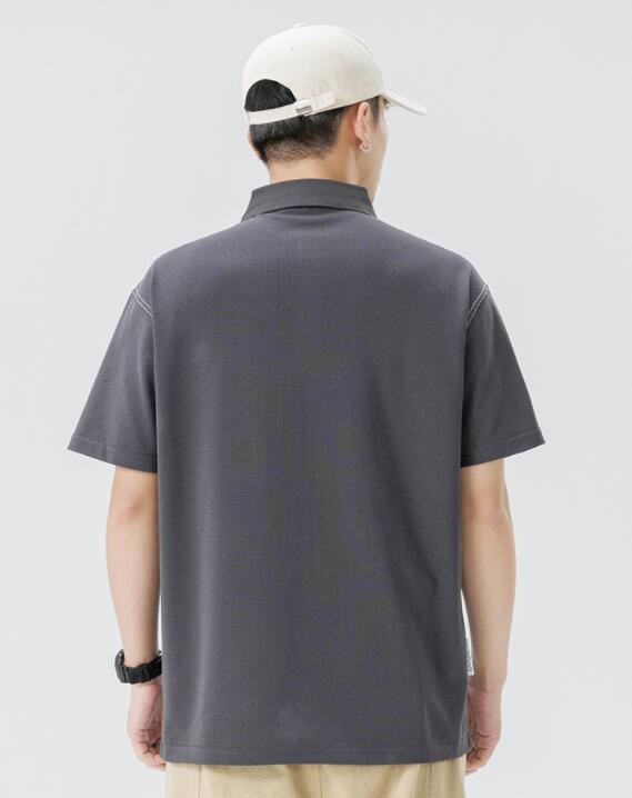 メンズ シャツ メンズ 半袖 ポロシャツ 無地 カジュアル