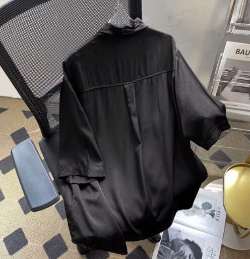 メンズ シャツ メンズ 半袖 カジュアルシャツ 夏 無地 開襟シャツ