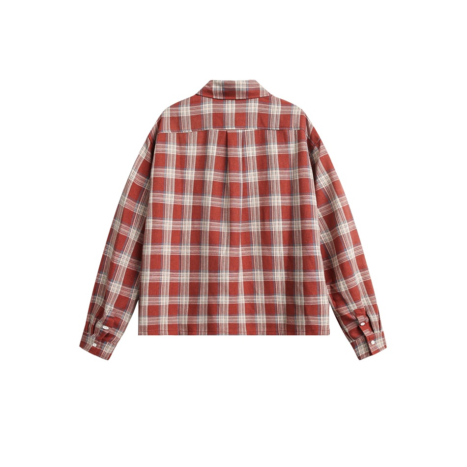 メンズ シャツ メンズ チェック柄 長袖シャツ 春秋 全2色