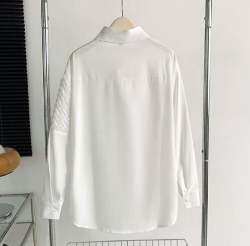 メンズ シャツ メンズ長袖カジュアルシャツ編み込み柄切り替え