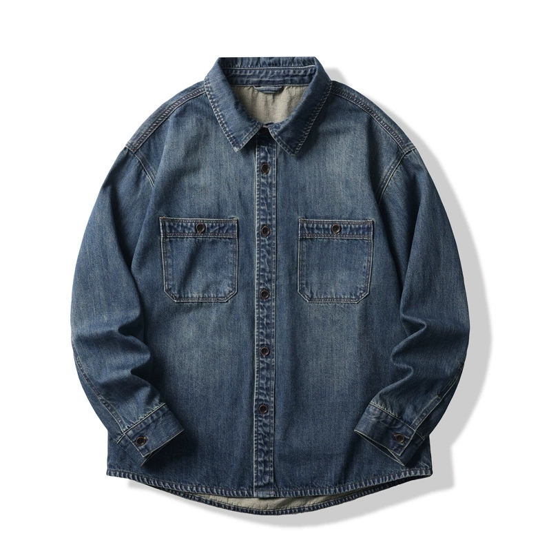 メンズ シャツ デニムシャツ メンズ ゆったり カジュアル 春秋 新作