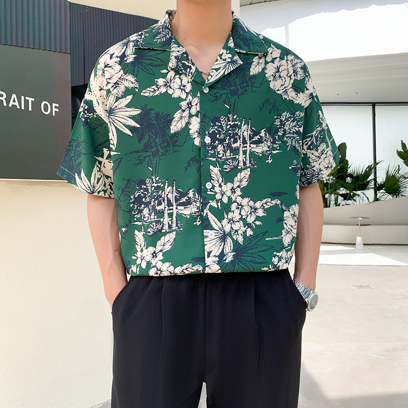 シャツ メンズ アロハシャツ 南国花園リゾートアロハシャツ