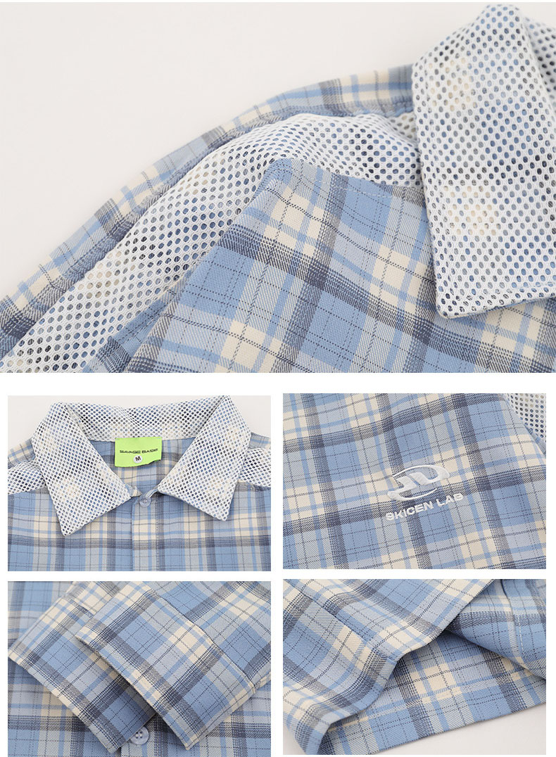 メンズ シャツ メンズ ヴィンテージ風チェックシャツ全2色