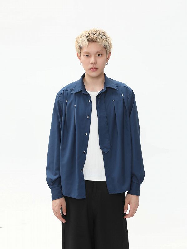 メンズ シャツ メンズ無地シャツ 長袖 男女兼用 春秋新作