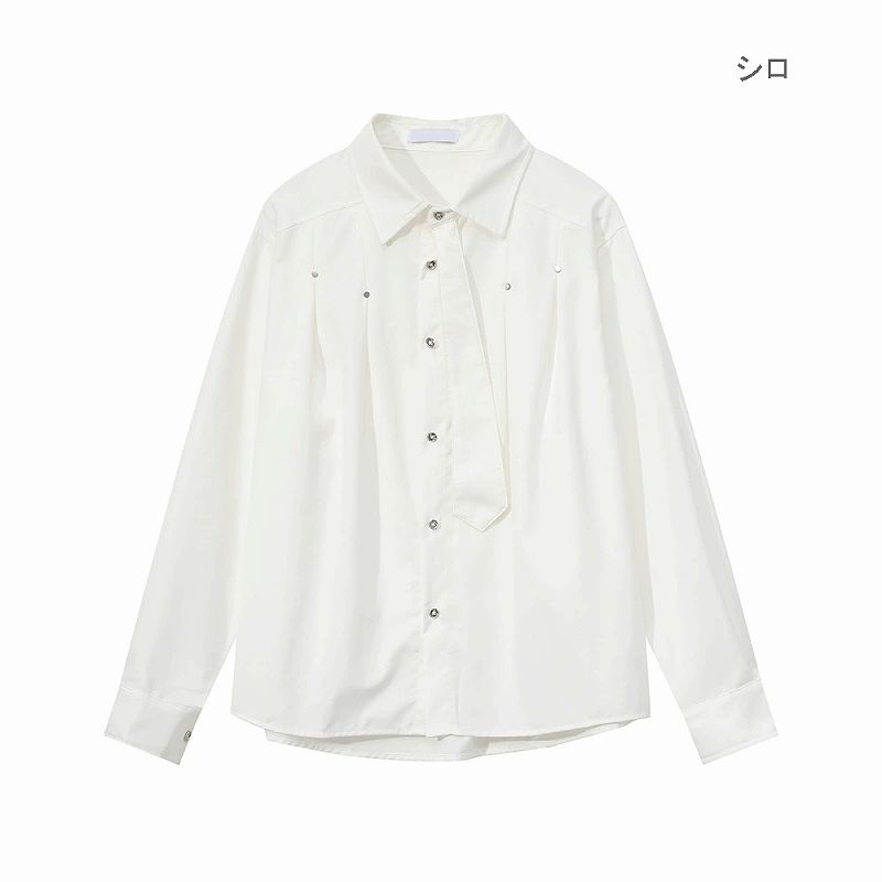 メンズ シャツ メンズ無地シャツ 長袖 男女兼用 春秋新作