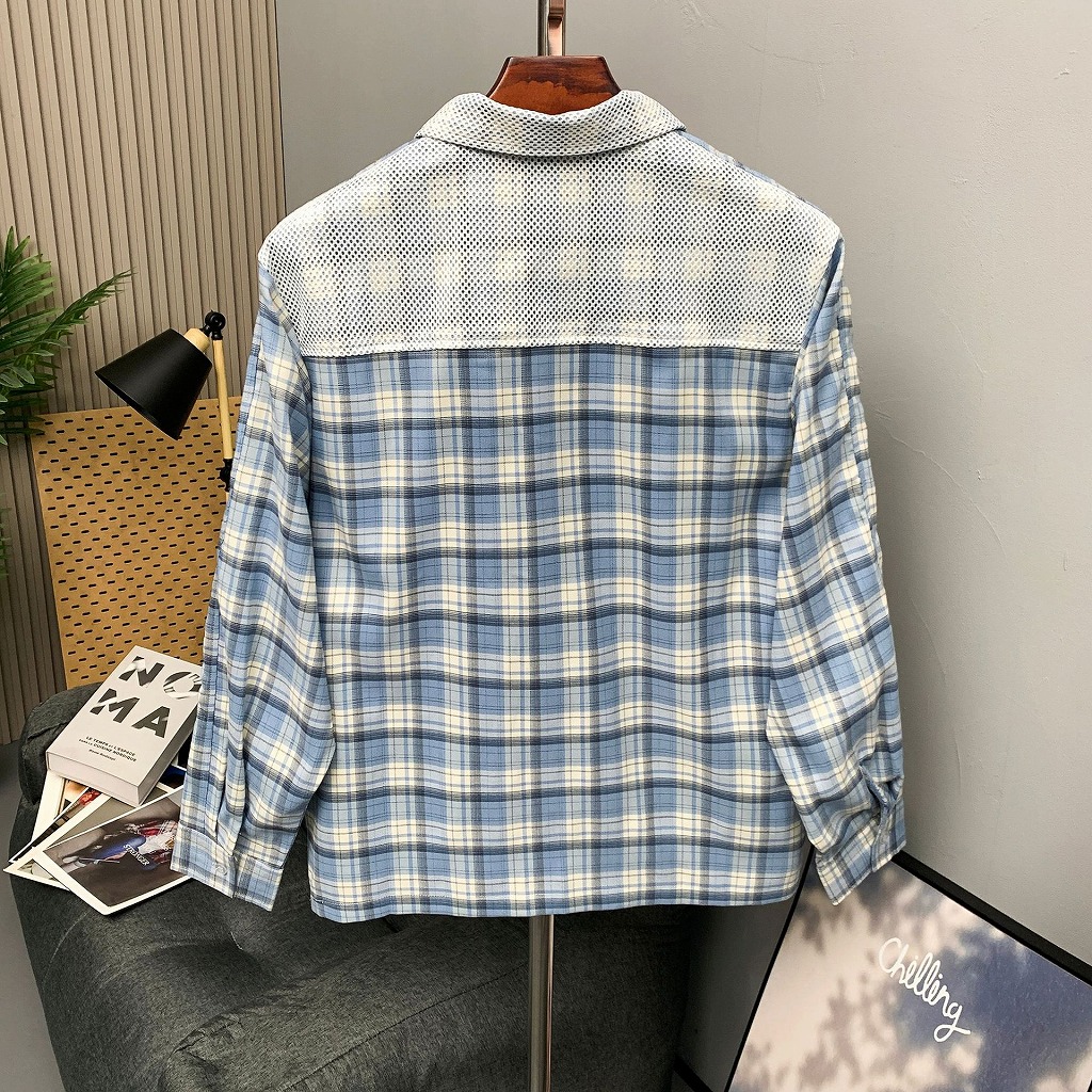 メンズ シャツ メンズ ヴィンテージ風チェックシャツ全2色