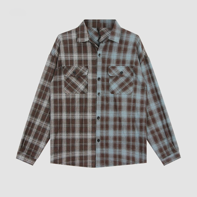 メンズ シャツ メンズ チェック柄 長袖シャツ カジュアル 春秋