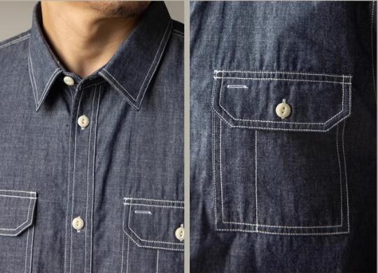 メンズ シャツ 夏季メンズカジュアルデニムシャツ半袖