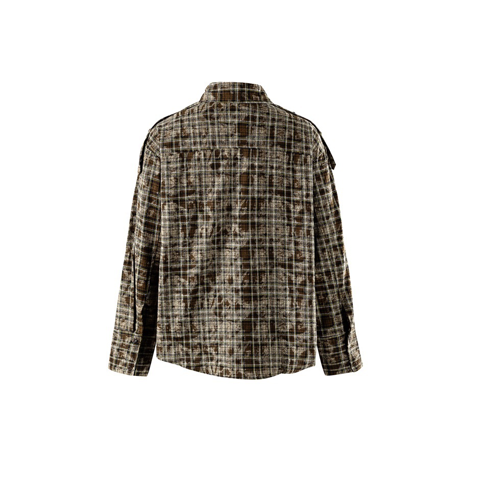 メンズ シャツ メンズ チェック柄長袖シャツ 秋冬新作