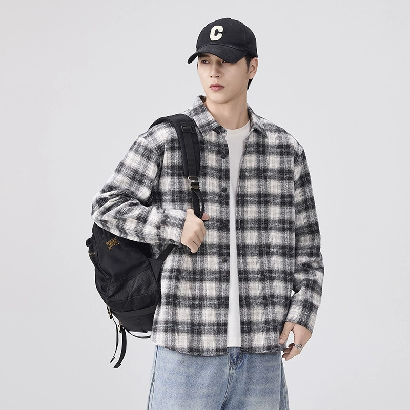 メンズ シャツ メンズ チェック柄シャツ 長袖 秋冬 カジュアル