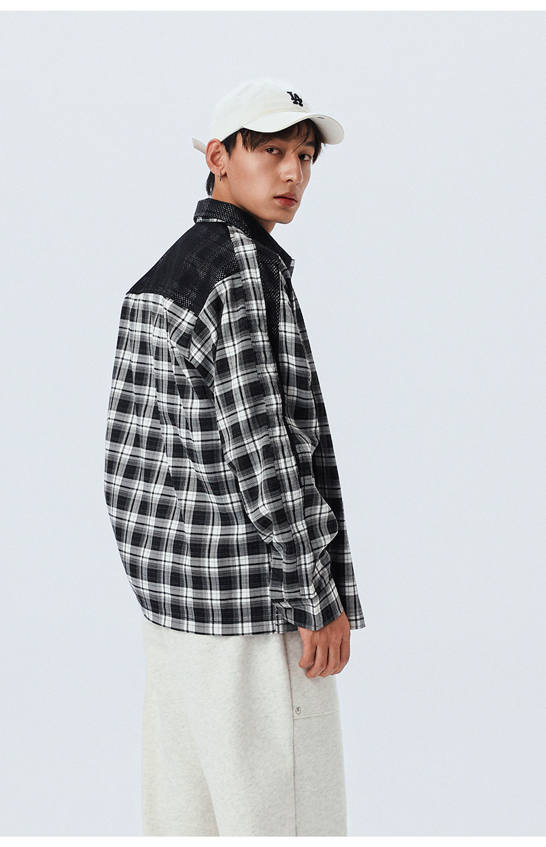 メンズ シャツ メンズ ヴィンテージ風チェックシャツ全2色