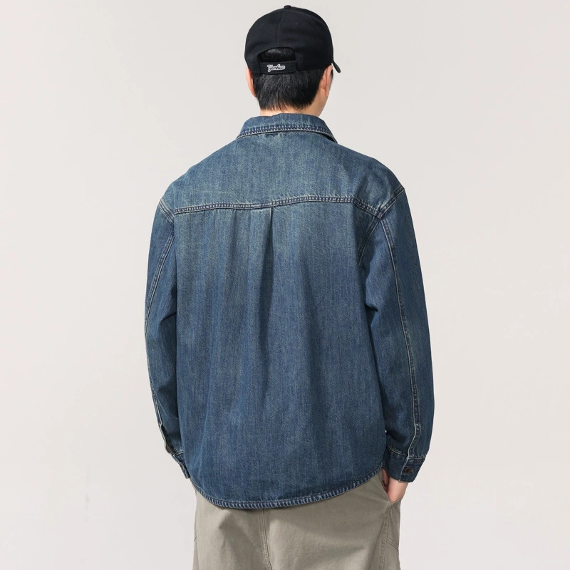 メンズ シャツ デニムシャツ メンズ ゆったり カジュアル 春秋 新作