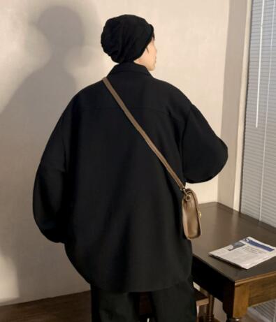 メンズ シャツ 中華風長袖カジュアルシャツ チャイナボタン