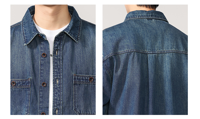 メンズ シャツ デニムシャツ メンズ ゆったり カジュアル 春秋 新作