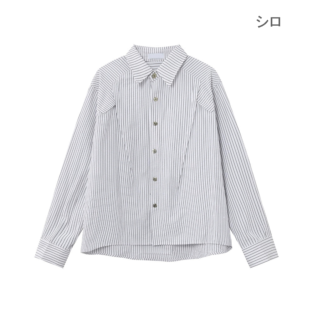 メンズ シャツ メンズ ストライプ柄シャツ 春秋新作