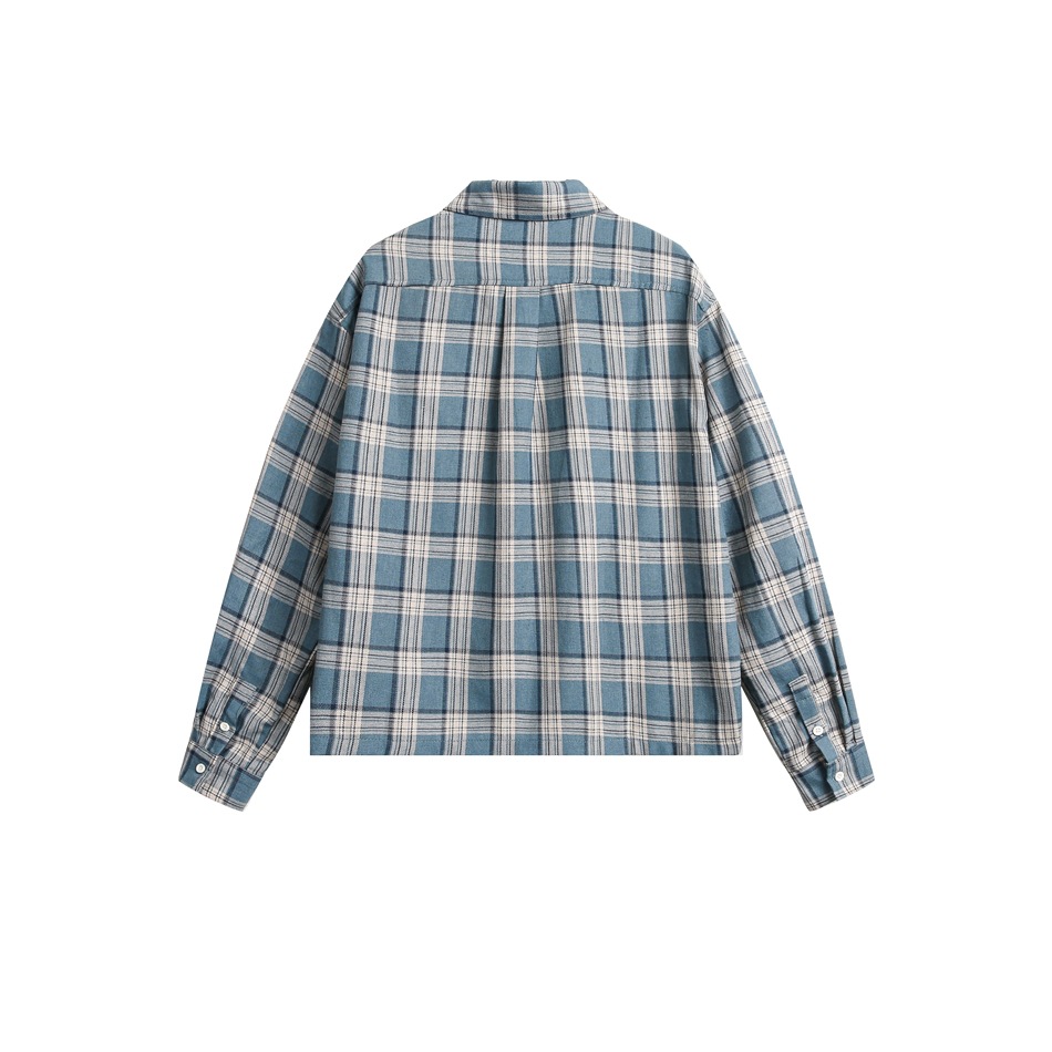 メンズ シャツ メンズ チェック柄 長袖シャツ 春秋 全2色