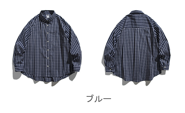 メンズ シャツ メンズ チェック柄 長袖シャツ 春秋 新作