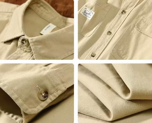 メンズ シャツ メンズ 長袖 ミリタリー シャツ カジュアル