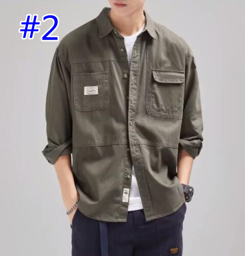 メンズ シャツ メンズ 長袖 ミリタリー シャツ カジュアル