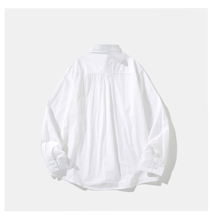 メンズ シャツ 無地長袖シャツ メンズ カジュアル 全3色